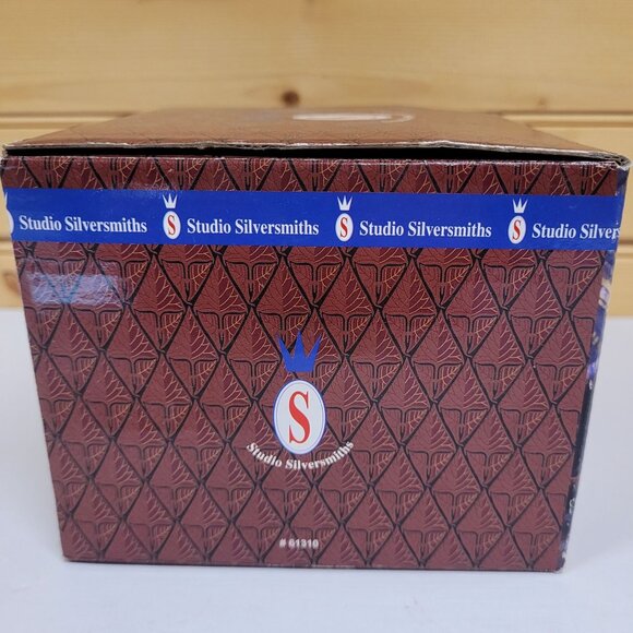 Studio Silversmith Handkerchief Votive Candle Silver Plate 7'' x 4'' Patina - Picture 9 of 10